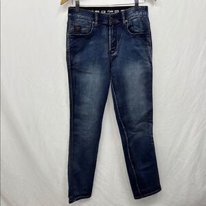 Lois Slim Blue Jeans with Stretch and Faded Wash